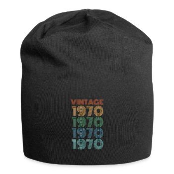 50ème anniversaire 50 ans 1970 cadeau d'anniversaire - Bonnet en jersey - noir - Devant