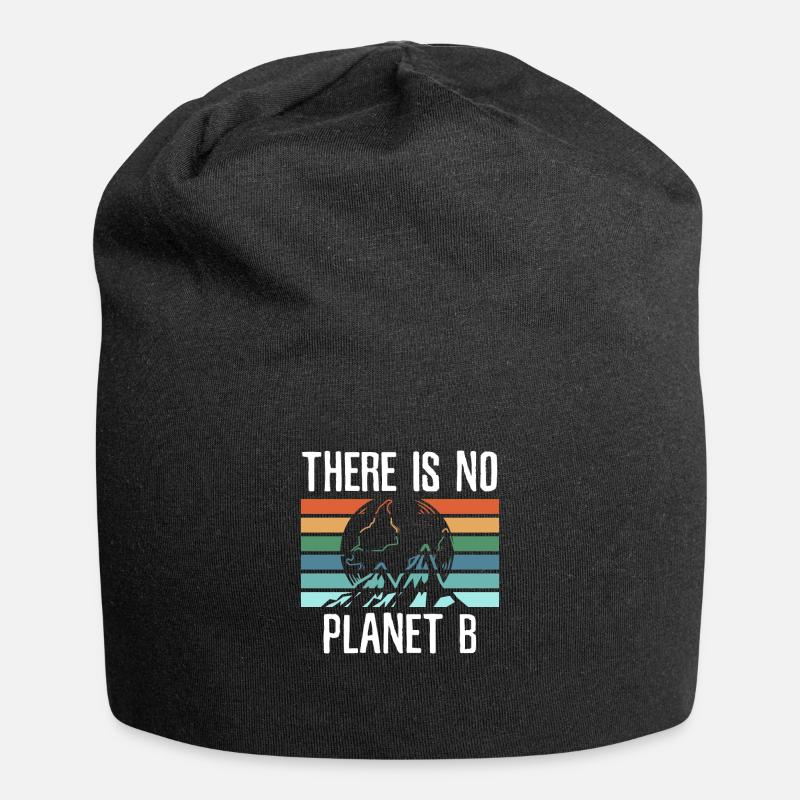 Klima Klimawandel Klimaschutz Regenwald Geschenk - Jersey-Beanie - Schwarz