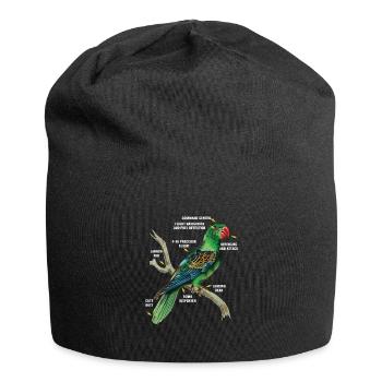 Birders Parrot Birdwatching Parrot Lover Gift - Jersey Beanie - black - Front
