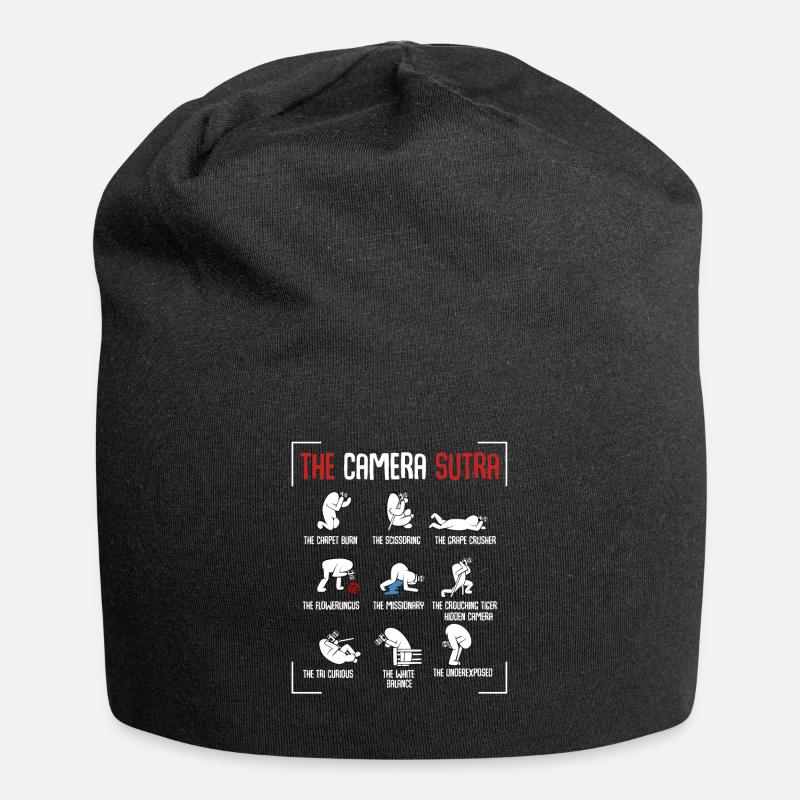 photographe - Bonnet en jersey - noir