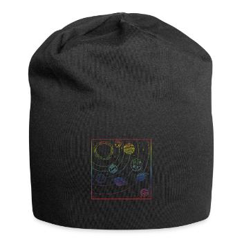 Colorful Universe Planets Galaxy Universe - Jersey Beanie - black - Front