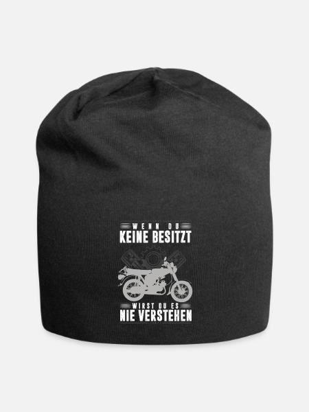 Simson DDR Moped S51 wenn du keine Besitzt, - Jersey-Beanie - Schwarz