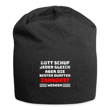 Zahnarzt Spruch - Jersey-Beanie - Schwarz - Vorne