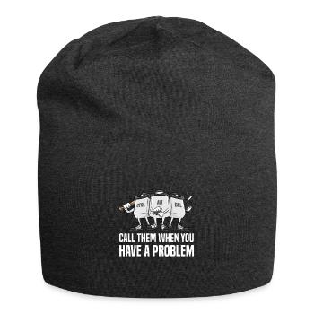CTRL ALT DEL Nerd Geek - Bonnet en jersey - charbon - Devant