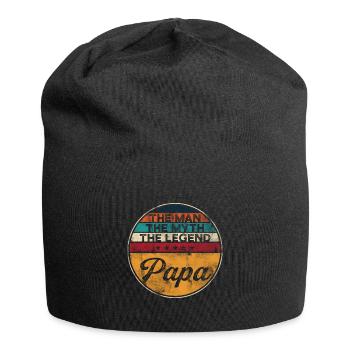 PAPA Retro The Man The Myth The Legend - Jersey-Beanie - Schwarz - Vorne