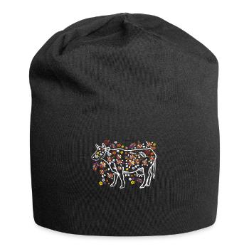Cows Farmer Gift - Jersey Beanie - black - Front