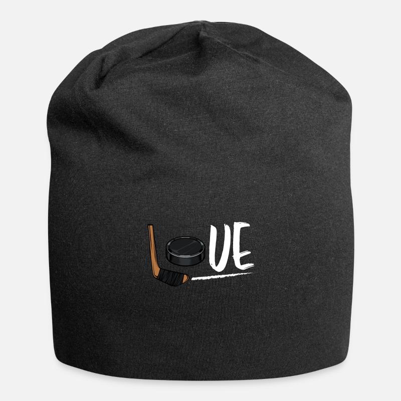 Eishockey - Jersey-Beanie - Schwarz