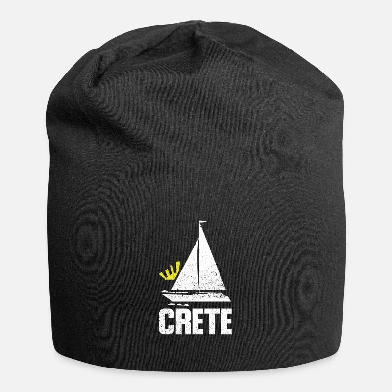 Crète - Bonnet en jersey - noir