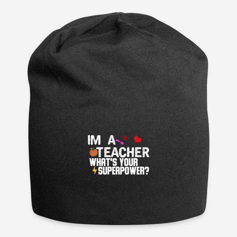 enseignement - Bonnet en jersey - noir