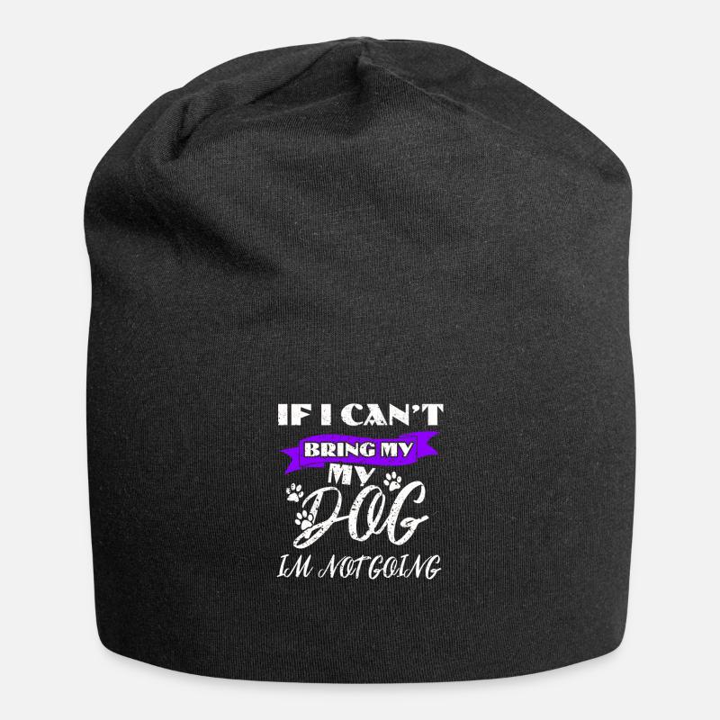 dog lovers - Jersey Beanie - black