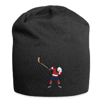 Hockeyspieler Hockey Dabbing Dab - Jersey-Beanie - Schwarz - Vorne
