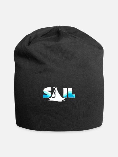 sailing - Jersey Beanie - black