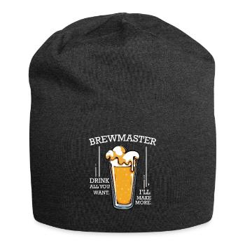 Bier brauen - Jersey-Beanie - Anthrazit - Vorne