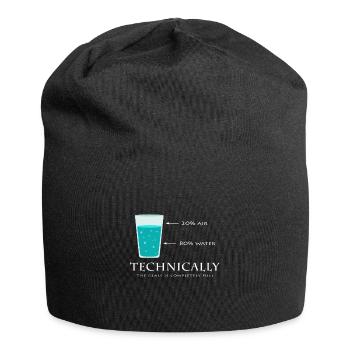 Wissenschaft - Jersey-Beanie - Schwarz - Vorne
