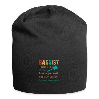 Bassist - guitar, bass - Jersey Beanie - black - Front