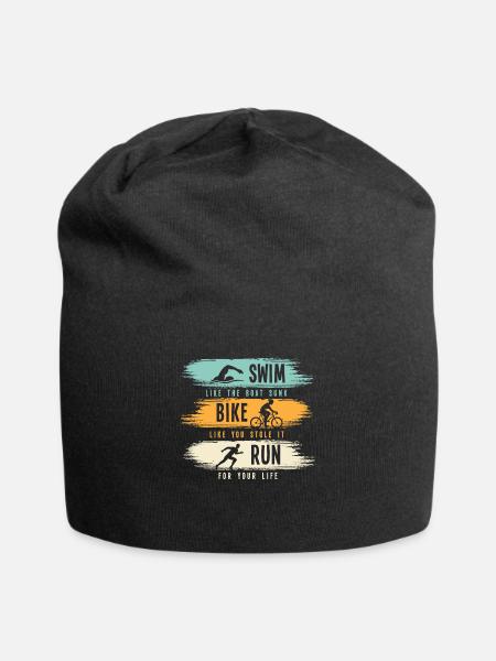 Triathlon Hawaii Sport Motivation - Jersey-Beanie - Schwarz