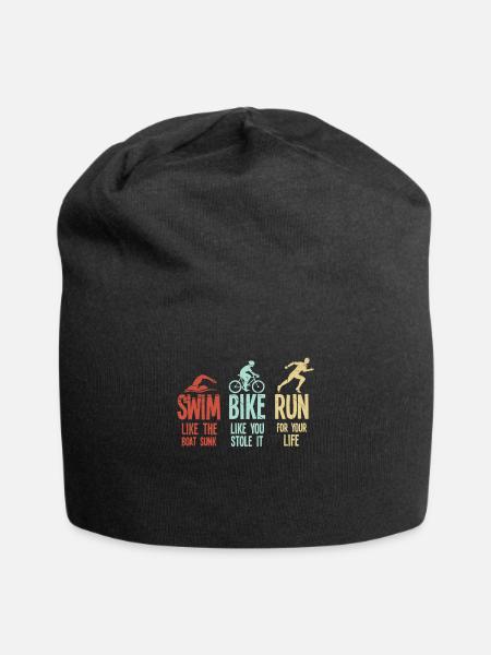 Triathlon Hawaii Sport Motivation - Jersey-Beanie - Schwarz