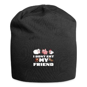 Vegan - Bonnet en jersey - noir - Devant