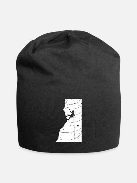 Vintage rock climbing rock climbing - Jersey Beanie - black