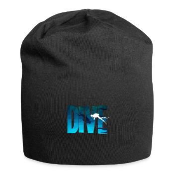 Dive - Tauchen, Taucher, Schnorcheln - Jersey-Beanie - Schwarz - Vorne