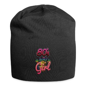Cadeau d'anniversaire pour les femmes nées dans le classique des années 80 - Bonnet en jersey - noir - Devant