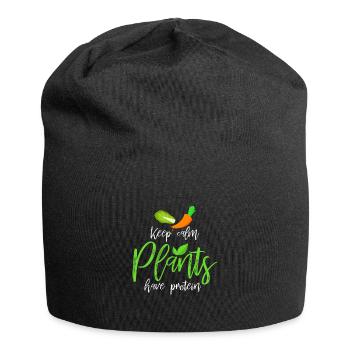 Vegan - Bonnet en jersey - noir - Devant