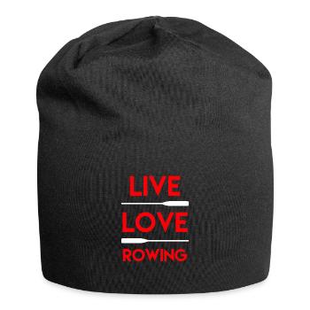 Cadeau de l'équipe d'aviron Coxswain - Bonnet en jersey - noir - Devant