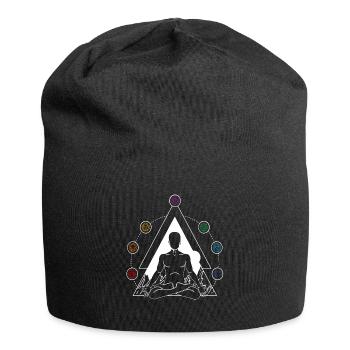 Yoga Chakra Spiritual Meditation 7 chakras - Bonnet en jersey - noir - Devant