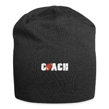 Coach Rugby Funny Quote Gift - Jersey Beanie - charcoal grey - Front