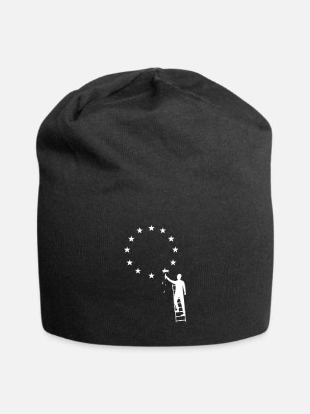 Lustige Anti-EU-Politik der europäischen Flagge UK United - Jersey-Beanie - Schwarz