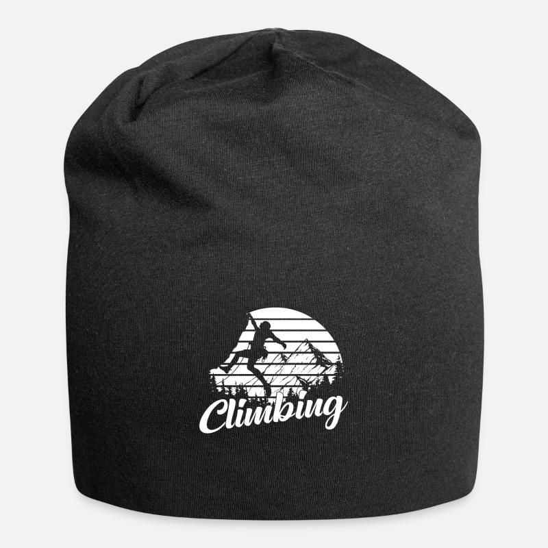 Klettern Kletterer - Jersey-Beanie - Schwarz