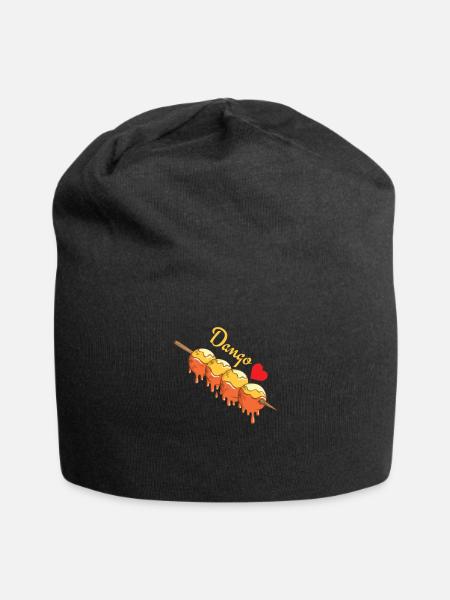 Dango mochiko rice dumplings - Jersey Beanie - black