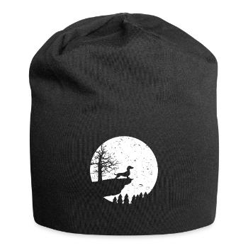 Hunde Dackel Hund Mond - Jersey-Beanie - Schwarz - Vorne