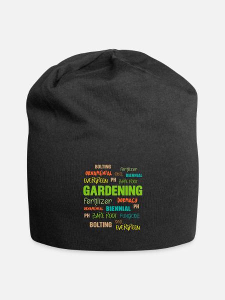 Gardening Planting Gardening Gardener Gift - Jersey Beanie - black