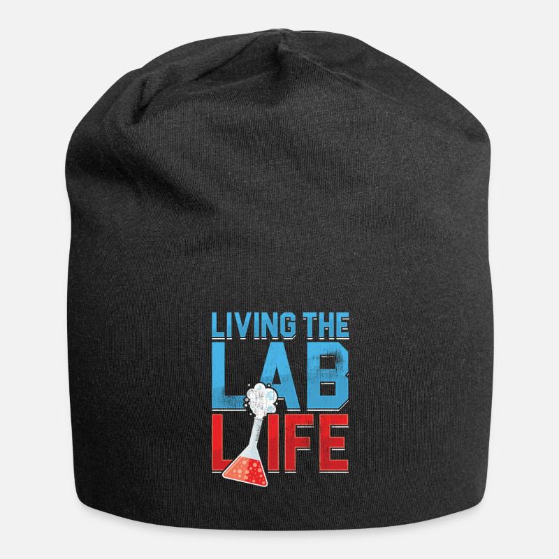 Leben im Labor Leben Medizinisches Labor Labor - Jersey-Beanie - Schwarz