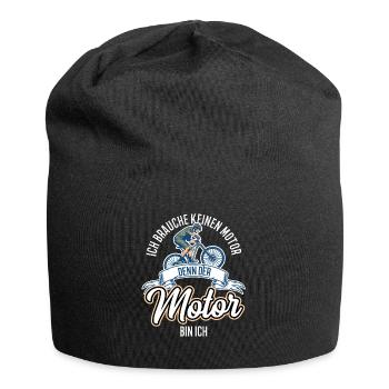 Fahrradfahrer Mountain Biker Ich bin der Motor - Jersey-Beanie - Schwarz - Vorne