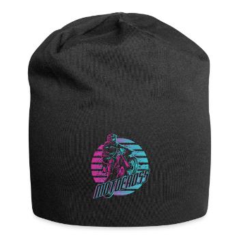 Motorrad Motocross Motorrad Dirt Bike Geschenk - Jersey-Beanie - Schwarz - Vorne