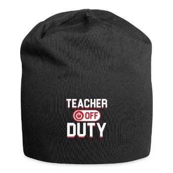 Cadeau d'école d'enseignement hors service - Bonnet en jersey - noir - Devant