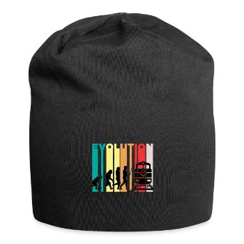 Évolution du cadeau du conducteur de train - Bonnet en jersey - noir - Devant