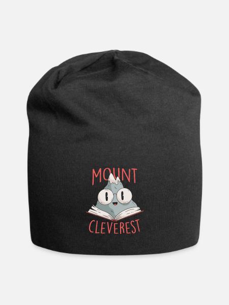 Mount Cleverest Bookworms Readers Nerds Gift - Bonnet en jersey - noir