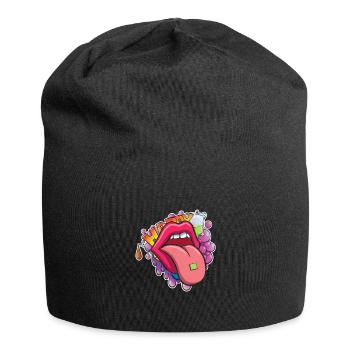Drogen Ecstasy Happy Pill Party Adrenalinrausch - Jersey-Beanie - Schwarz - Vorne