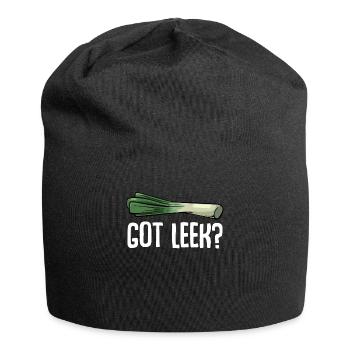 Lauch - Got Leek ? Drôle de proverbe végétalien En bonne santé - Bonnet en jersey - noir - Devant