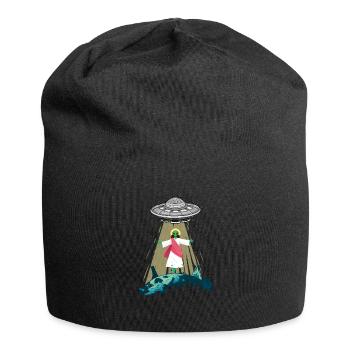 Jésus Alien Abduction UFO Believer Aliens Gift - Bonnet en jersey - noir - Devant