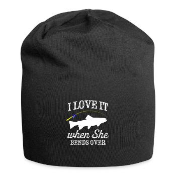 Funny Brook Trout Fishing Freshwater Fish Gift - Jersey Beanie - black - Front