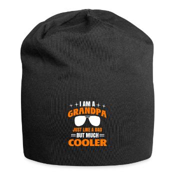 Cooles Großvater Vati Großvater Vati Großvater - Jersey-Beanie - Schwarz - Vorne