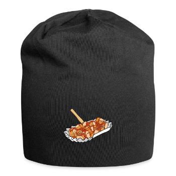 Currywurst Curry Wurst Bratwurst Berliner Ruhrpott - Jersey Beanie - black - Front