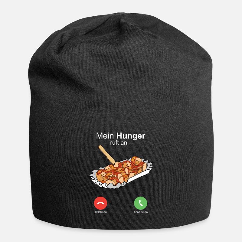 Currywurst Curry Wurst Bratwurst Berliner Ruhrpott - Jersey-Beanie - Schwarz