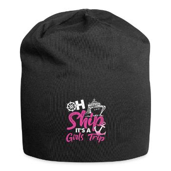 Oh Ship It´s A Girls Trip Anchor Cruise Cruising - Jersey Beanie - black - Front