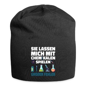 Chemiker Geschenk - Jersey-Beanie - Schwarz - Vorne