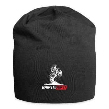 Grip It Rip It Motocross Motorrad Dirt Bike Geschenk - Jersey-Beanie - Schwarz - Vorne